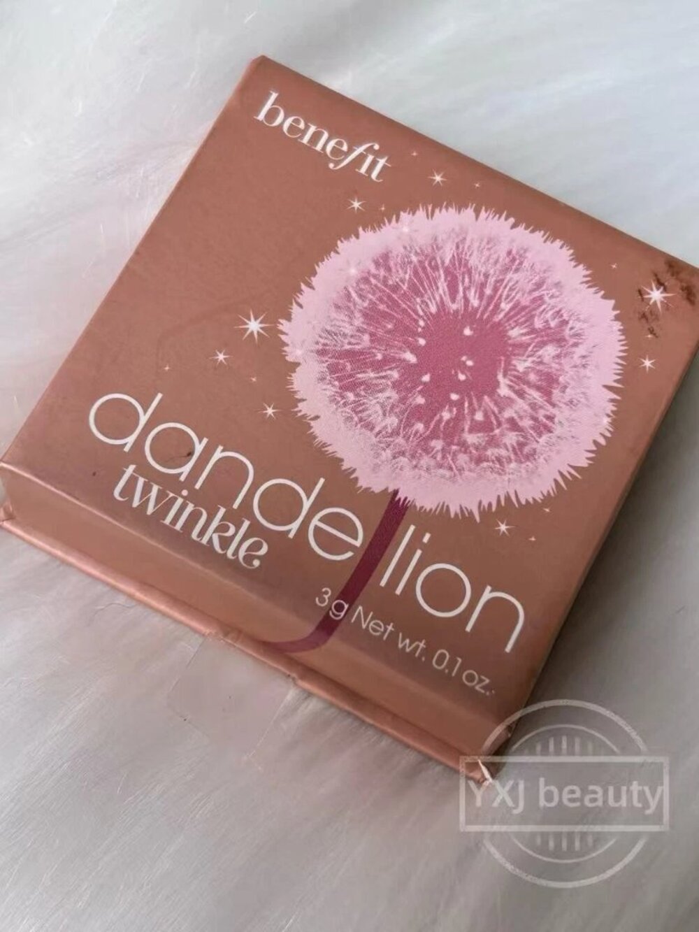 New Benefit Dandelion Twinkle Shimmer Finish Powder Highlighter Full Size 3 g - Picture 3 of 4